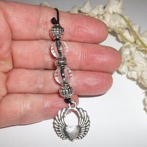 Bookmark Bookmarker Heart Silver Symbol Red Reading Gift Valentine Day D354